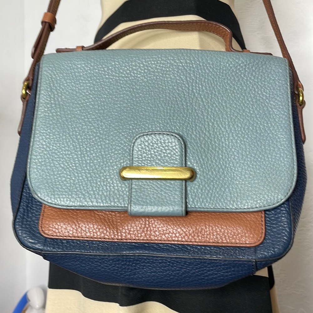 Fossil Leather Bag and Fossil Wallet  Leather with Check Book Holder